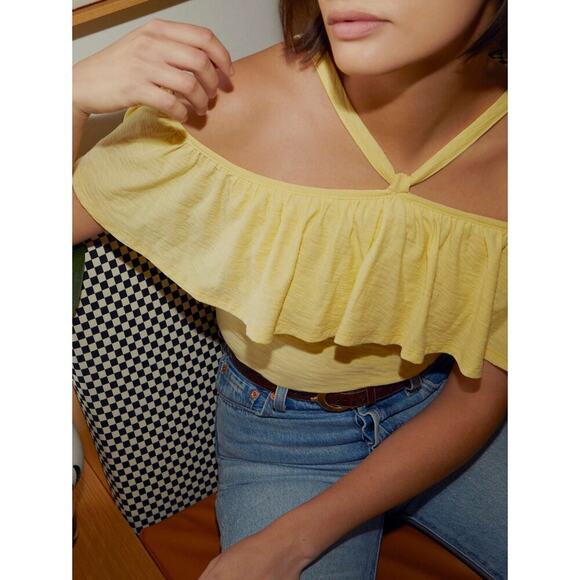 NWT NATION LTD - Morgan Halter In Butter Yellow Sz M - Picture 4 of 8